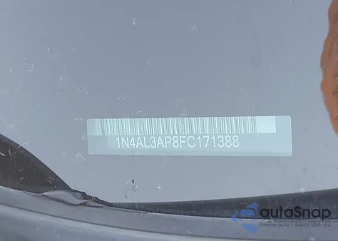 2015 Nissan Altima 2.5 Sl from USA, damaged, VIN 1N4AL3AP8FC171388